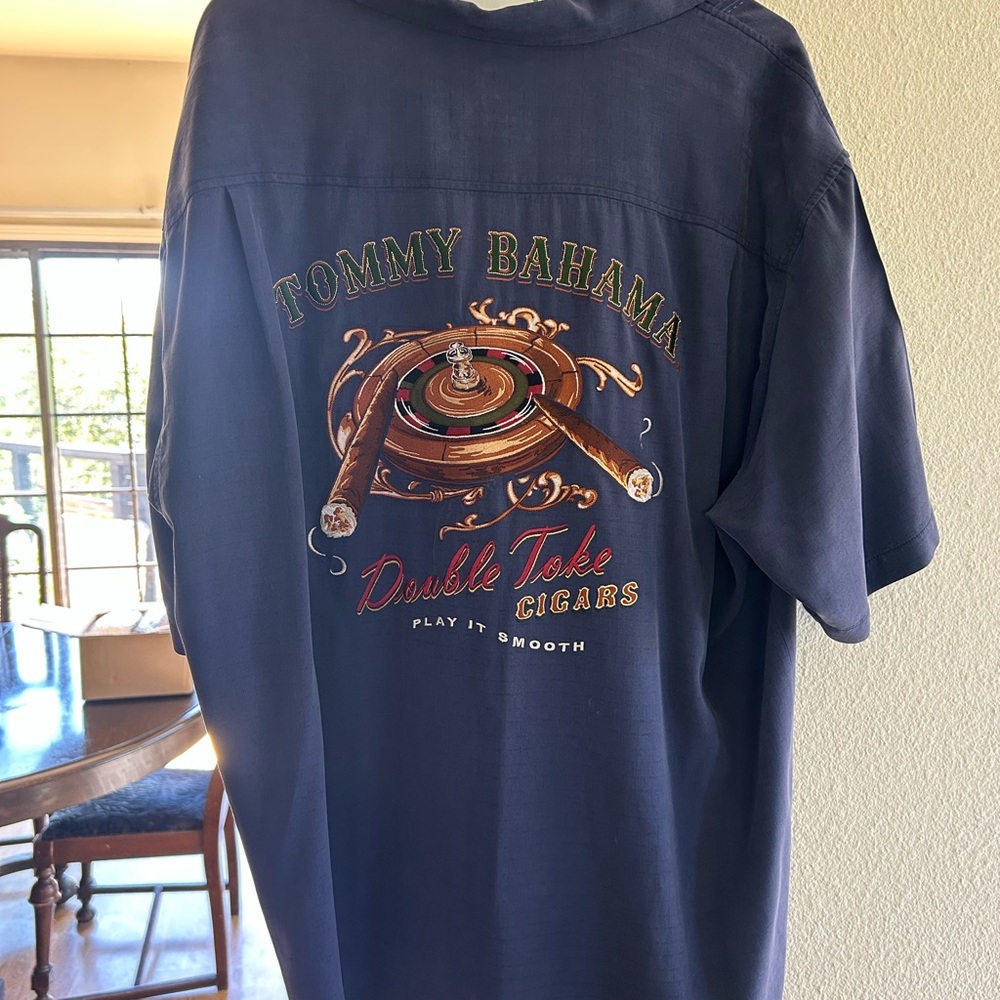 Tommy Bahama Blue Relaxed Fit Casual Shirt
